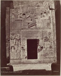 Henri Béchard, French, 1869-1889, Bas Relief on Temple of Seti I at Abydos, late 19th century,