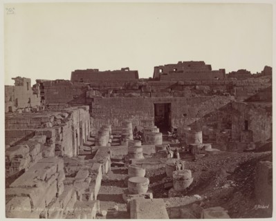 Henri Béchard, French, 1869-1889, Madinet Habu, Hypostyle Hall of Mortuary Temple of of Ramesses