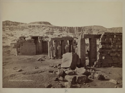 Henri Béchard, French, 1869-1889, General View of the Ramesseum. Luxor, West Bank (Thebes), late