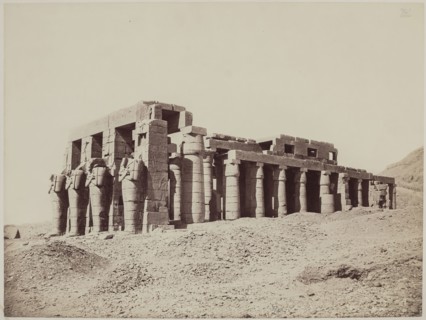 Anonymous Artist, Remains of the Hypostyle Hall of the Ramesseum. Luxor, Wes, 19th century, albumen