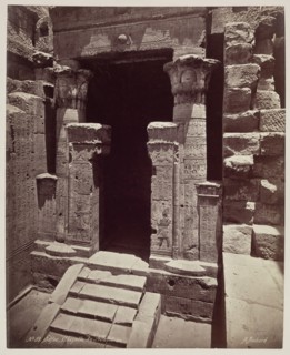 Henri Béchard, French, 1869-1889, Entrance to the Chapel of the New Year in the Temple of Ed Edfu,