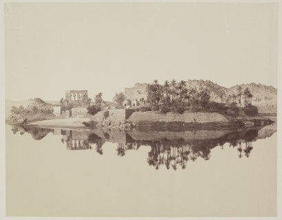 Anonymous Artist, Island of Philae, 19th century, albumen print, Image: 8 3/16 × 10 7/16 inches (20