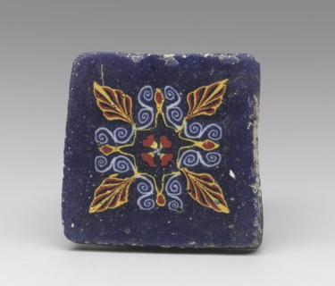 Roman, Lotus and Palmette Plaque, between 1st century BCE and 1st century CE, Mosaic technique,