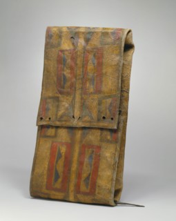 Nez Perce, Native American, Parfleche, between 1860 and 1870, buffalo hide and pigment, Overall: 3