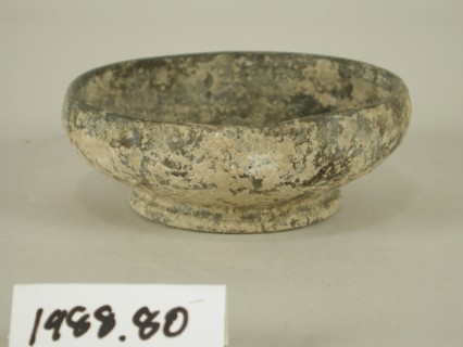 Etruscan, Bowl, mid 6th/5th Century BC, ClayFGDFSBSV, Height x Diameter: 1 5/8 x 4 3/8 x 4 3/8 in.