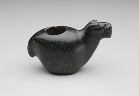 Inca, Precolumbian, Conopa, between 15th and 16th century, carved black stone with speckles,