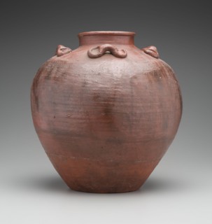 Unknown (Japanese), Tea Storage Jar, Bizen ware, between late 16th and early 17th century,