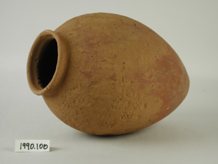 Egyptian, Jar, between 3400 and 3100 BCE, Terracotta, Overall: 11 × 7 7/8 inches (27.9 × 20 cm)