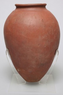 Egyptian, Jar, between 3400 and 3100 BCE, Terracotta, Overall: 10 1/8 × 7 1/4 inches (25.7 × 18.4