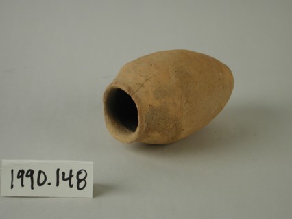 Egyptian, Pink/grey Fine-textured Clay, Wavy Handled Jar, between 3300 and 3100 BCE, Terracotta,