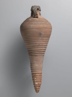 Amphora, unknown Egyptian workshop; transport vessel with a bulging belly, fusiform in the lower