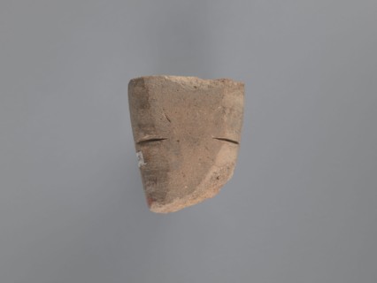 Seal, unknown South Egyptian workshop, pyramidal clay seal with a roughly square stamp surface and