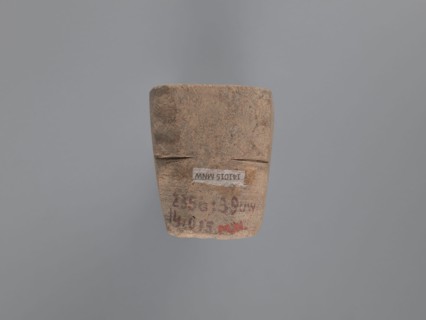 Seal, unknown South Egyptian workshop, pyramidal clay seal with a roughly square stamp surface and