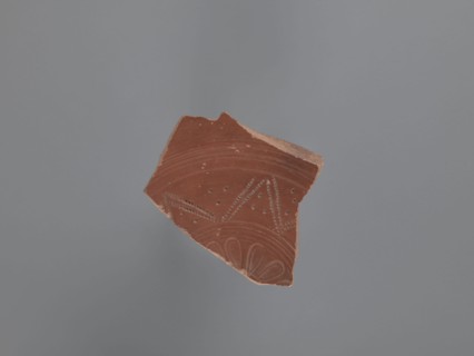 Plate fragment, unknown Aswan workshop site type / place of origin, plates, tableware, Aswan