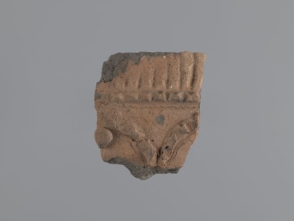 Fragment of a utility vessel Utility Ware. Made of type C Nile clay, highly porous with organic