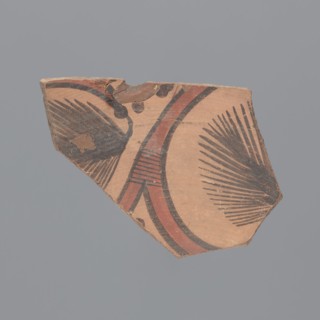 Fragment of a large plate or platter of Egyptian Red Slip Ware B type. Made of Nile clay type B,