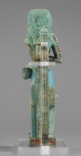 Figurine of the goddess Isis nursing Horus; Harpocrates myth., Isis myth.; Egyptian deities; female