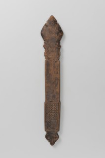 Hand cross, Ethiopian workshop. Diamond-shaped arms, wide grip almost same width as the arms,