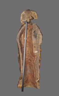 Figure of St. Mary Magdalene, ca. 1480, Southern Germany. Hollow wall sculpture, height 115.0 cm,