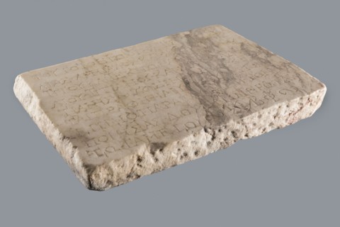 Titulus of the tomb of the Systilians, tombstone inscription in Greek, 2nd–3rd century, Phrygia;
