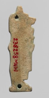 Amulet - Duamutef. Relief figurine of Duamutef, one of the Sons of Horus. A mummy-like figure with