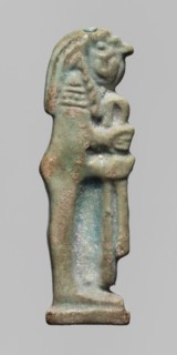 Amulet — Relief figurine of Kebehsenuf, one of the Sons of Horus. Kebehsenuf is depicted in right