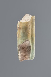 Fragment of a shabti, unknown creator; mummy-shaped funerary figurine, grave goods. Middle part of