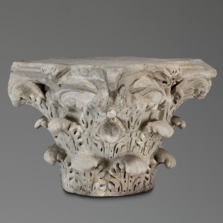 Corinthian capital, Sacred and Roman architecture; Corinthian capital similar to kalathos capitals.