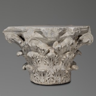Corinthian capital, Sacred architecture, Roman architecture; capitals; acanthus ornament; rosettes.