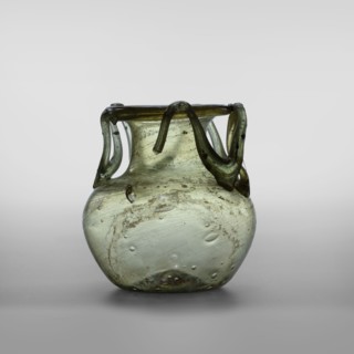 Flask, unknown eastern workshop, glass vessels, miniature vessels, Type: Barag type VI:9