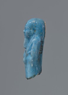 Shabti, Mummy-shaped figurine functioning as a funerary offering; mummy-shaped, supported on a