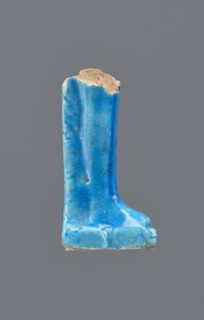 Shabti legs, Fragment of the legs of a mummy-shaped shabti figurine preserved from the knees down.