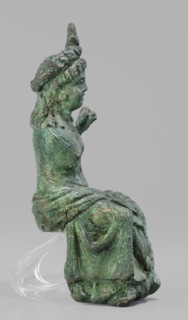Figurine of the goddess Aphrodite-Isis, Egyptian deities, wigs, crowns, female figurines,
