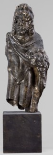 Figurine of Sylvanus in goat skin, with a pine wreath and a pine branch in his hand, figurine from