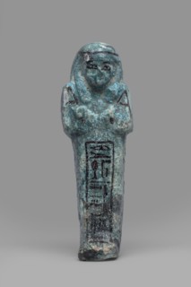 Ushabti Amenmose, Warmian-Masurian Voivodeship. Hieroglyphs; funerary figurine mummy-shaped shabti.