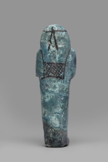 Ushabti Amenmose., Warmian-Masurian Voivodeship. Hieroglyphs, funerary figurine, wig, grave good,