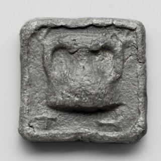 Lead weight, repossession Frombork; Warmian-Masurian Voivodeship, Greek letters in the corners