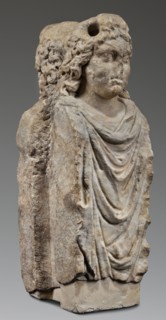 Double herm with heads of Apollo, unknown Roman workshop; herm; Apollo myth.; Roman sculpture,