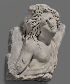 Fragment of a sarcophagus with a depiction of the Amazonomachy, unknown Roman workshop, 2nd quarter