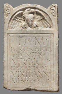 Tombstone, unknown Roman workshop; 2nd half of the 1st–1st half of the 2nd century; Rome findspot;