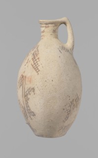 Jug, Bronze Age Cypriot White Painted I jug 1800–1650 BC; Middle Cypriot period II–III, from Cyprus