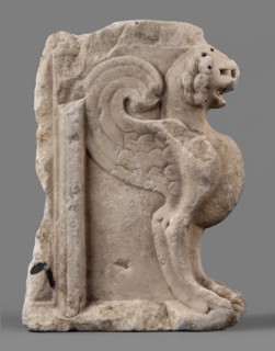 Bench support with a griffin figure, unknown Roman workshop, furniture, griffins myth., Roman