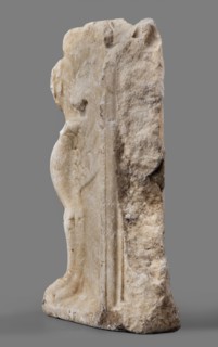 Bench support with a griffin figure; unknown Roman workshop; furniture; griffins myth.; Roman