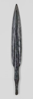 Javelin head, unknown Near Eastern workshop, weapon; flat spear head with an elongated lanceolate