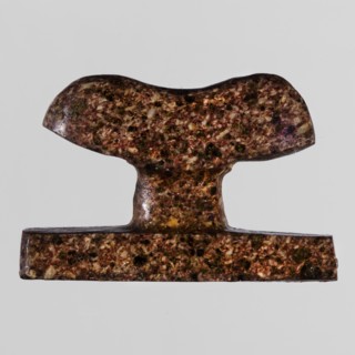 Amulet - headboard, furniture protective amulet in the shape of a miniature headboard; Late Period,