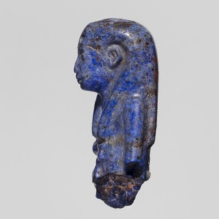 Fragment of an Isis figurine, Isis mythology, Egyptian deity, votive figurine or amulet, New