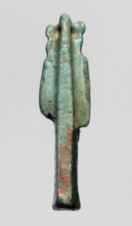Amulet — figurine of a lion-headed goddess, lionesses, Egyptian deities; Sekhmet, Wadjit, Bastet ;