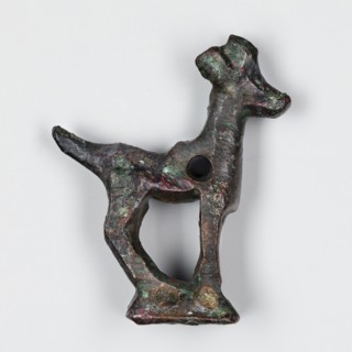 Figurine of a goat, unknown Near Eastern workshop; ibex, animal figurine, metalwork. Figurine of a