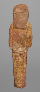 Ushabti, Restitution. Hieroglyphs; funerary figurine; mummy-shaped shabti; c. 1295–1186 BC, New