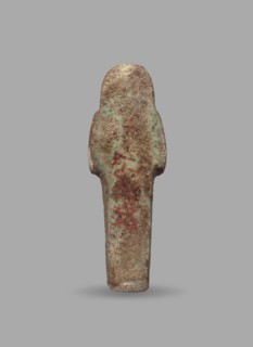 Ushabti, Mummy-shaped funerary figurine, ushabti. Arms crossed on the chest, hands arranged in a